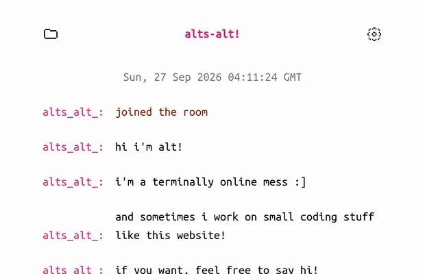 The dropdown menu showing this site's pages navigated using a keyboard
